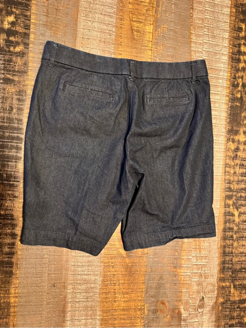 Dark Denim Blue Bermuda Shorts Size 12 Petite St John’s Bay Brand